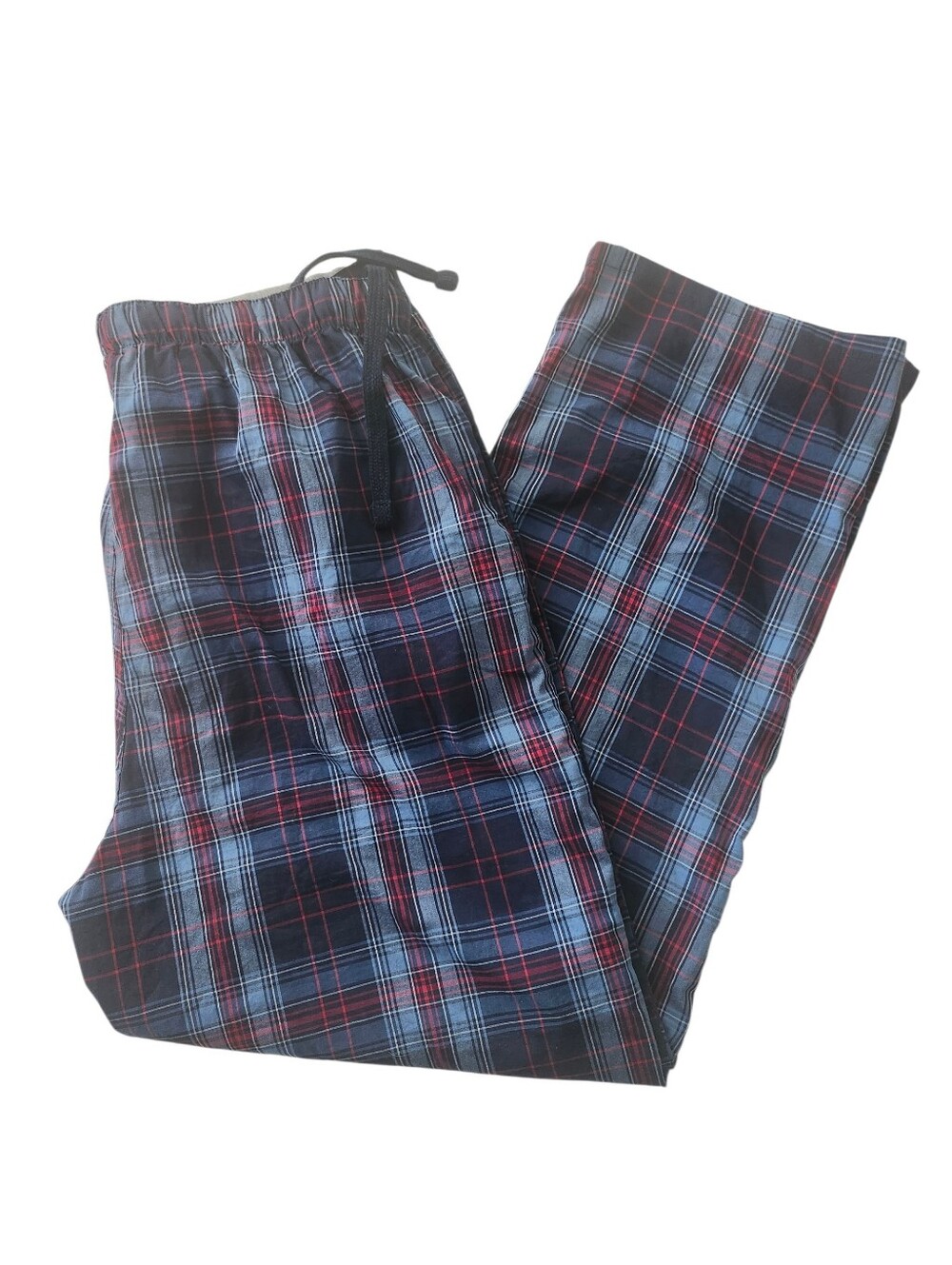 U.S. Polo Assn Mens Plaid Pajama Loungewear Sleepwear Pants Blue Red Size XL